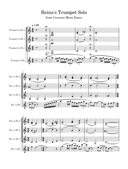 Crescent Moon Dance – Akito Matsuda - Reina's Solo (Trumpet Quintet)