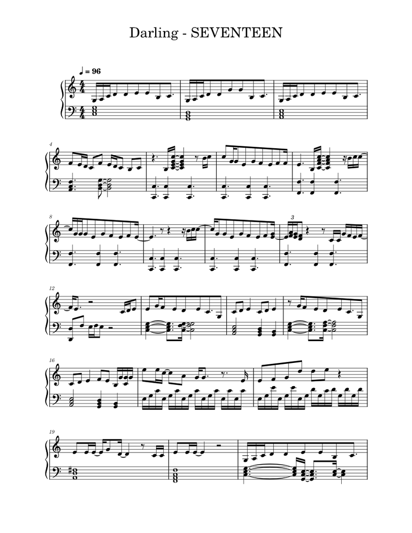 セブンティーン (Seventeen) – YOASOBI Sheet music for Piano