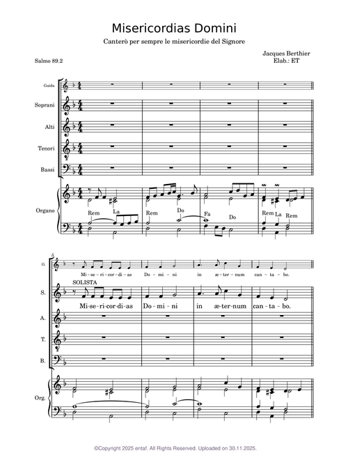 Misericordias Domini – Berthier/ET