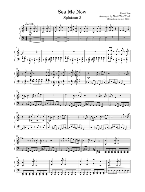 NorthWestWind | Free sheet music | Download PDF or print on