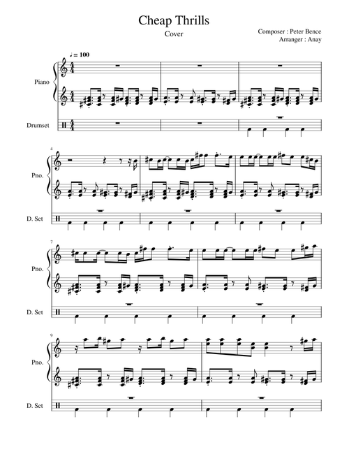 Cheap Thrills l Peter Bence Version l Cover l