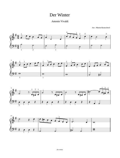 Winter - Vivaldi – Antonio Vivaldi