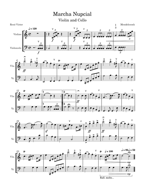 Wedding March – Richard Wagner Marcha Nupcial mscz