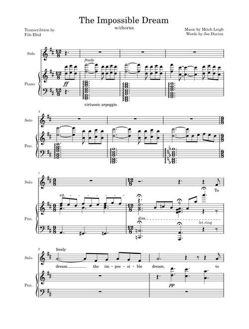 The Impossible Dream w/Chorus