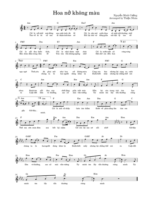 Hoa nở không màu – Nguyễn Minh Cường