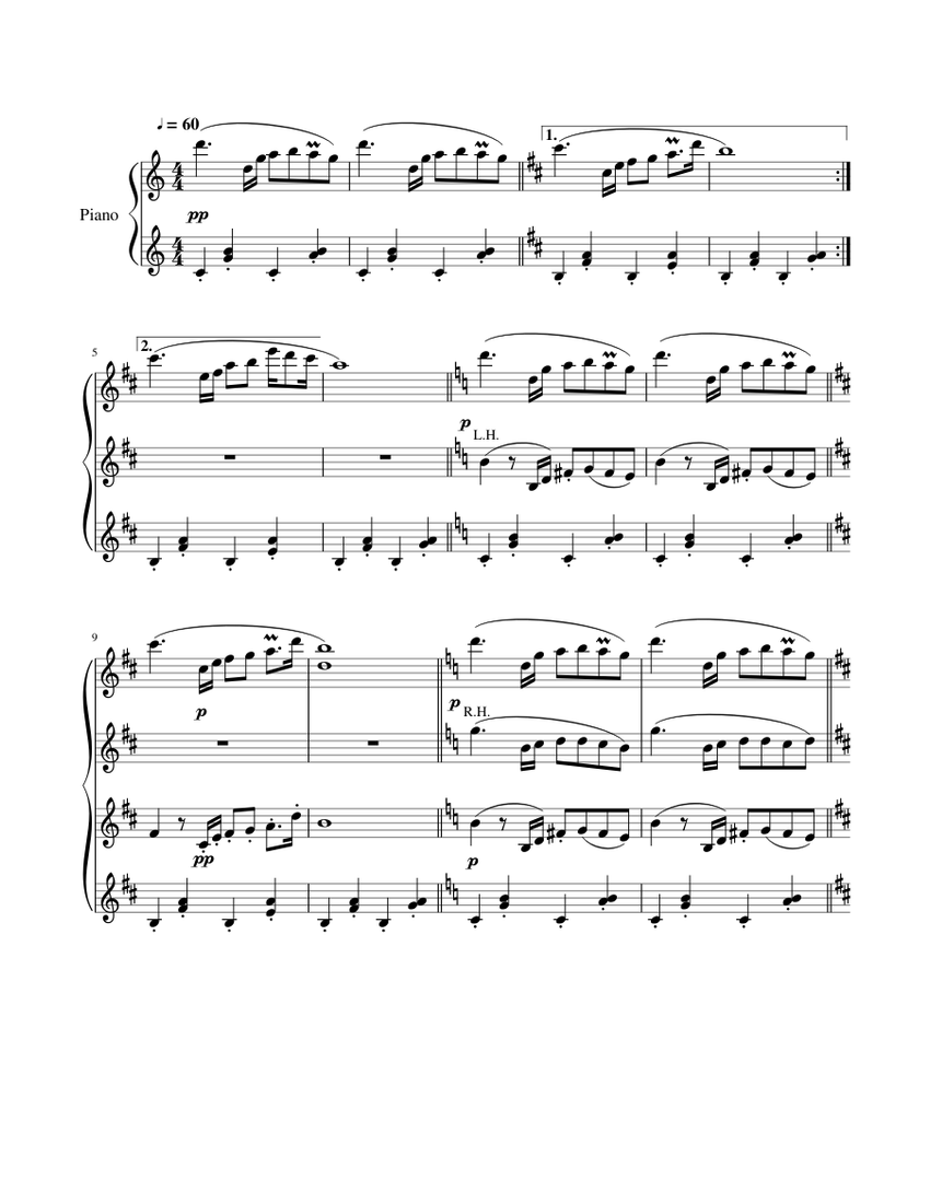 Snowy (Undertale) Sheet music for Piano (Solo)