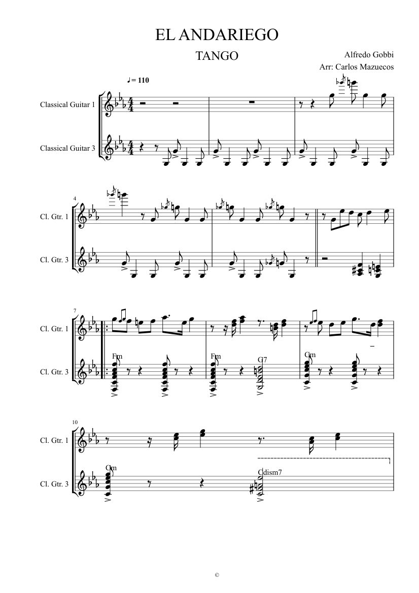 ventaja Autor robot El Andariego Tango para duo de guitarras Sheet music for Guitar (Mixed Duet) | Musescore.com ventaja Autor robot El Andariego Tango para duo de guitarras Sheet music for Guitar (Mixed Duet) | Musescore.com