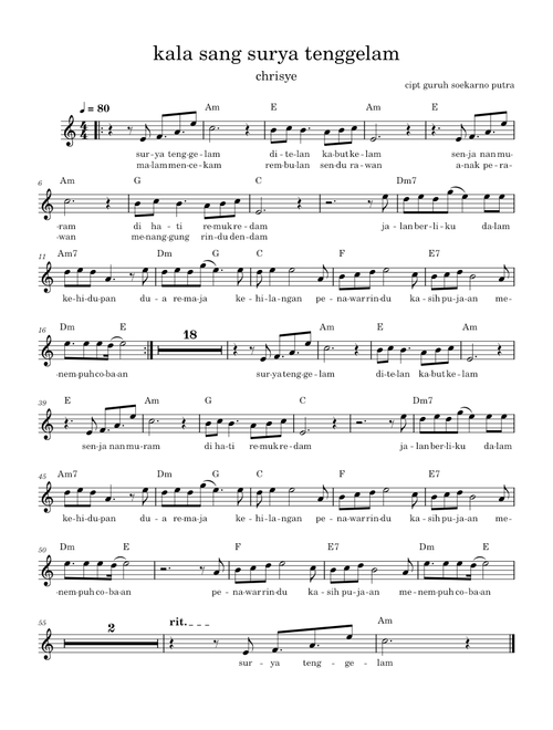 kala sang surya tenggelam – guruh soekarno putra