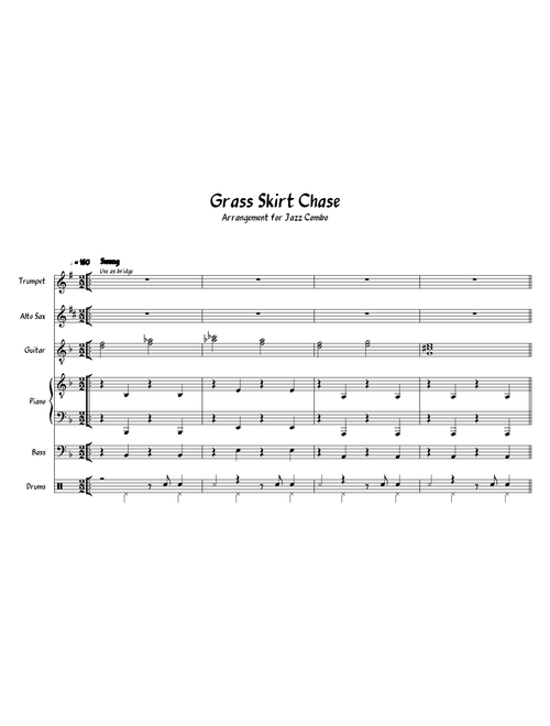 Grass Skirt Chase Jazz Arrangement