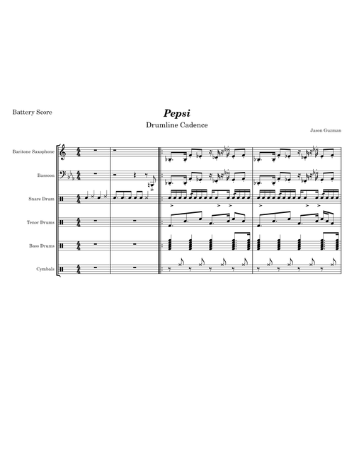 Pepsi - Drumline Cadence (Added Parts)