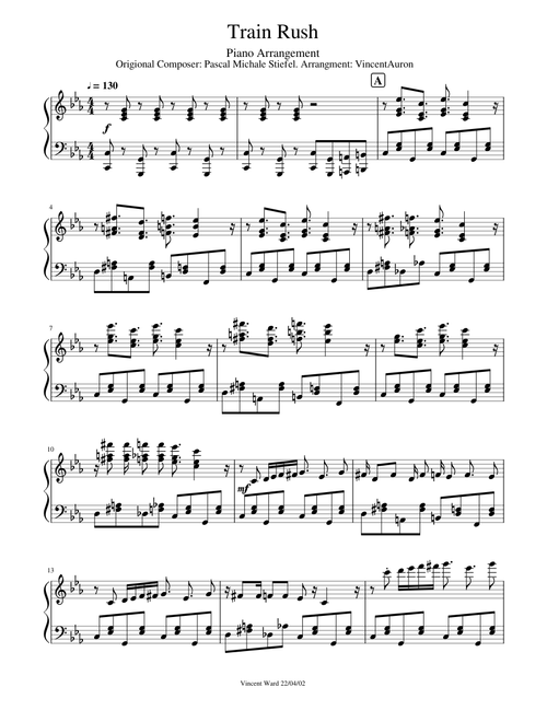 A Hat in Time: Train Rush (Piano Arrangement)