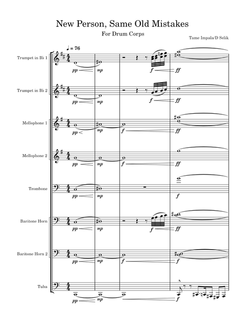 New Person Same Old Mistakes For Drum Corps – Tame Impala