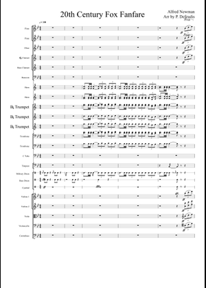 Play Official version of 20th century fox fanfare Sheet Music by