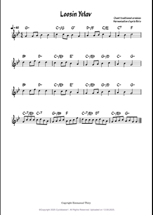 Losin Yelav – Luciano Berio Sheet Music for Piano (Solo) easy