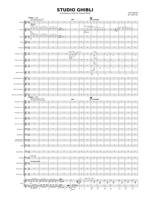 Studio Ghibli: A Symphonic Suite for Concert Band - Joe Hisaishi