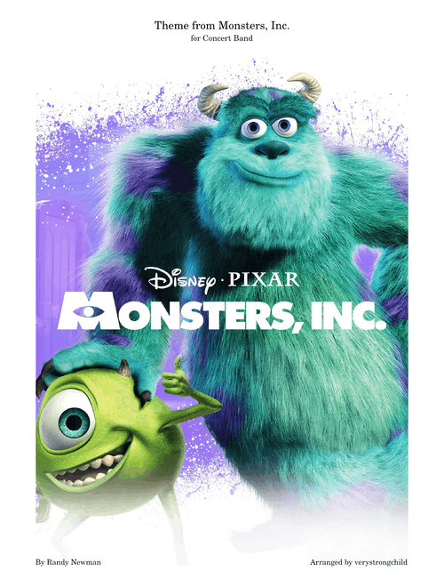 Monsters, Inc. – Randy Newman Monsters, Inc. Theme for Concert Band