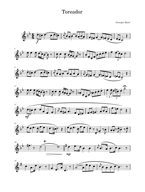 Les Toréadors – Georges Bizet