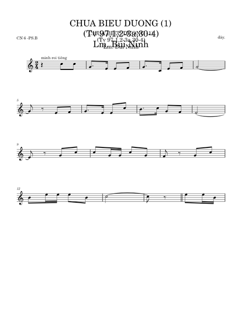 Chúa biểu dương 1