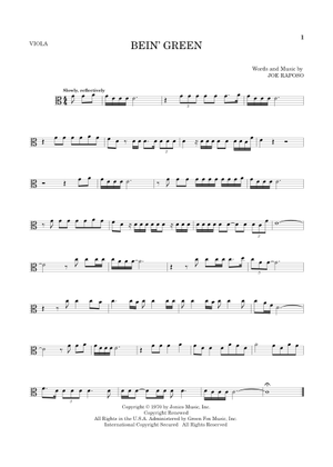 Play Official version of Bein' Green Sheet Music by Audra McDonald