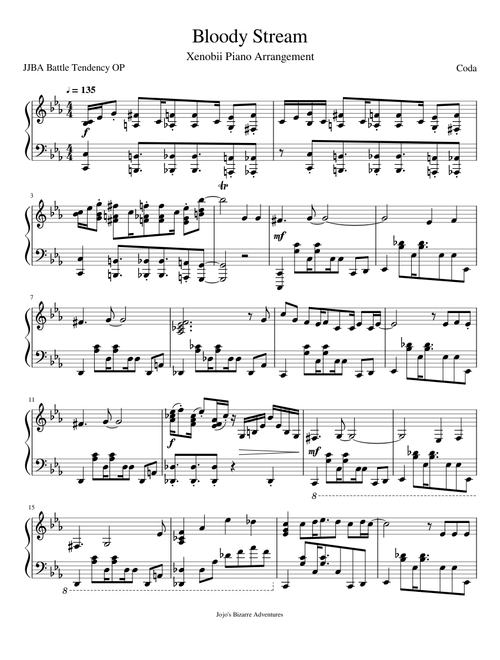Bloody Stream (Piano Arrangement)