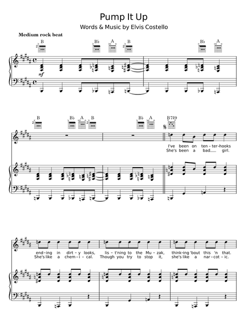 Pump it up - Elvis Costello