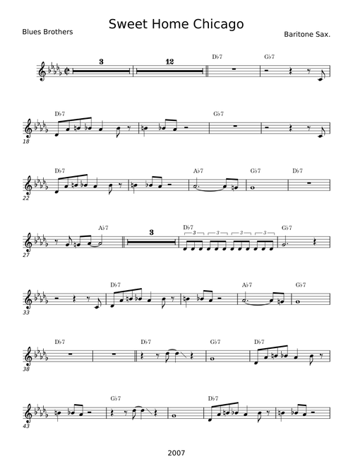 Sweet home chicago - The Blues Brothers