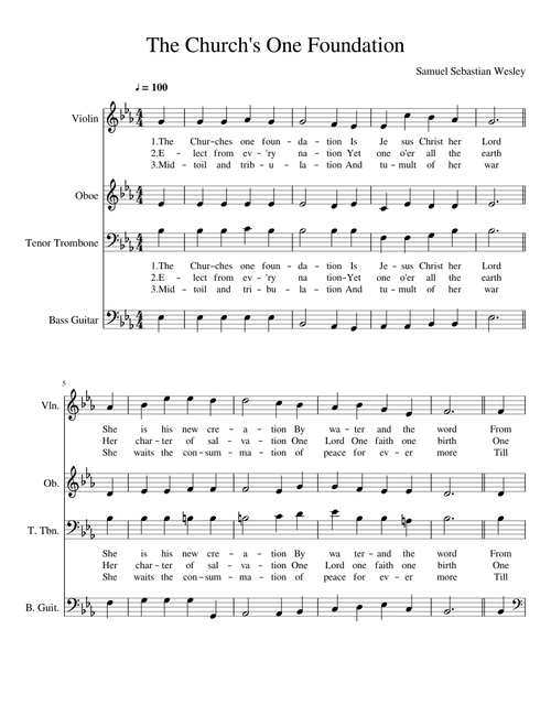 The Church's One Foundation