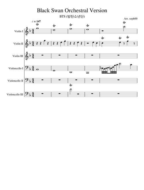 BTS 방탄소년단 Black Swan Orchestral Version