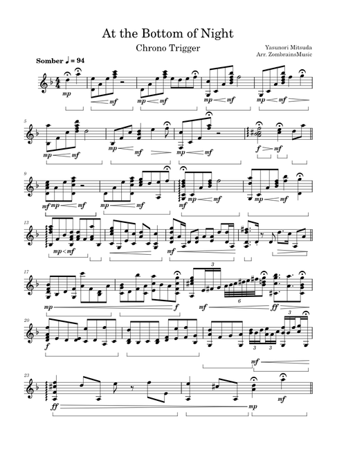 Chrono Trigger - At The Bottom Of Night (Yasunori Mitsuda)
