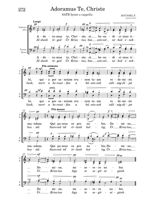 Adoramus Te Christe - Roussel Francesco