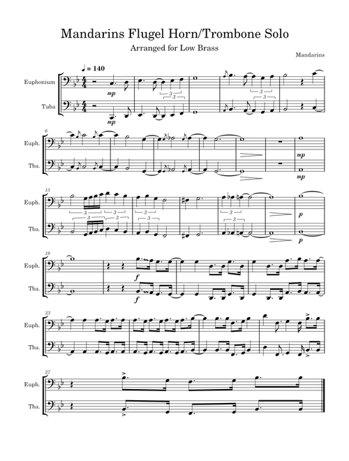 Mandarins 2023 – The Mandarins Drum and bugle corps Mandarins Flugel Horn Solo