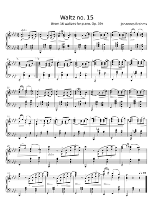 Play Official version of Waltz in A-flat Major, Op. 39, No. 15