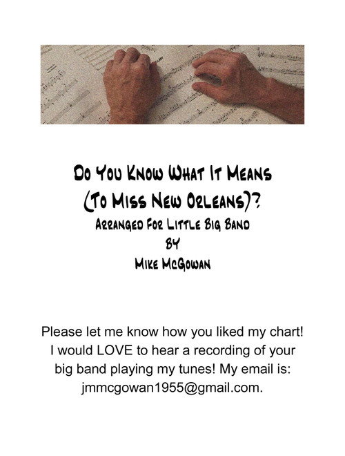 Do You Know What It Means To Miss New Orleans (Arr. Mike McGowan) - Louis Alter (Brass Ensemble)