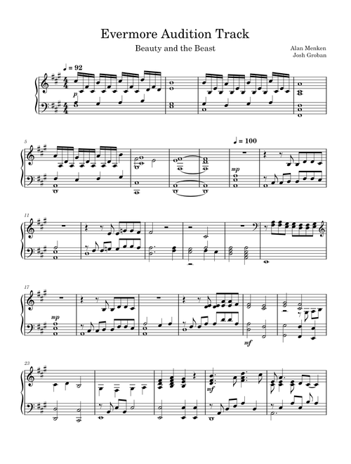 Evermore Audition Track