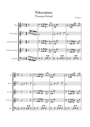TAKARAJIMAページ TAKARAJIMA Sheet Music for Viola (Mixed Quintet) | MuseScore.com