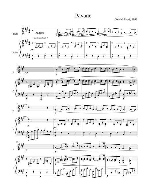 Pavane, Op.50 – Gabriel Fauré