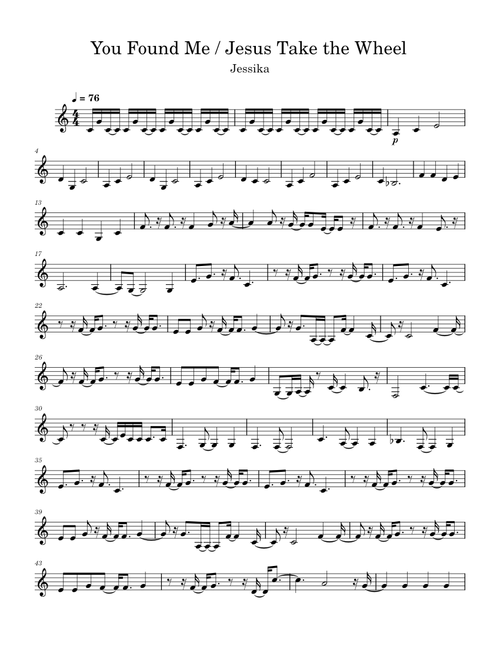 You found me – The Fray Jessika - You Found Me / Jesus Take the Wheel