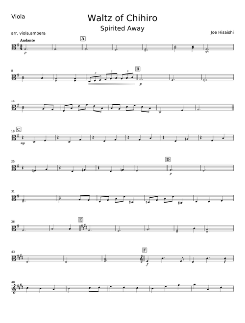 Waltz Of Chihiro - Joe Hisaishi