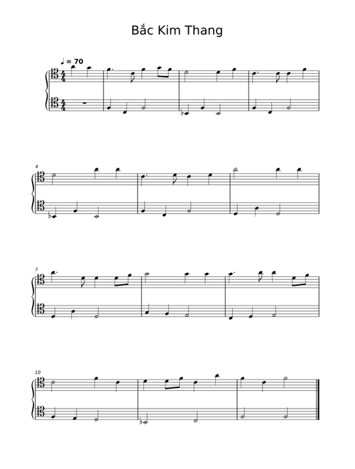 Bắc Kim Thang – Dân ca Nam Bộ