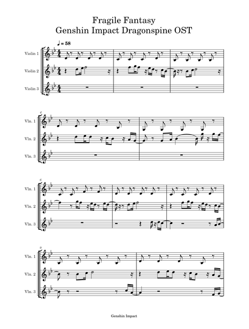 Fragile Fantasy – Yu-Peng Chen 3 violins