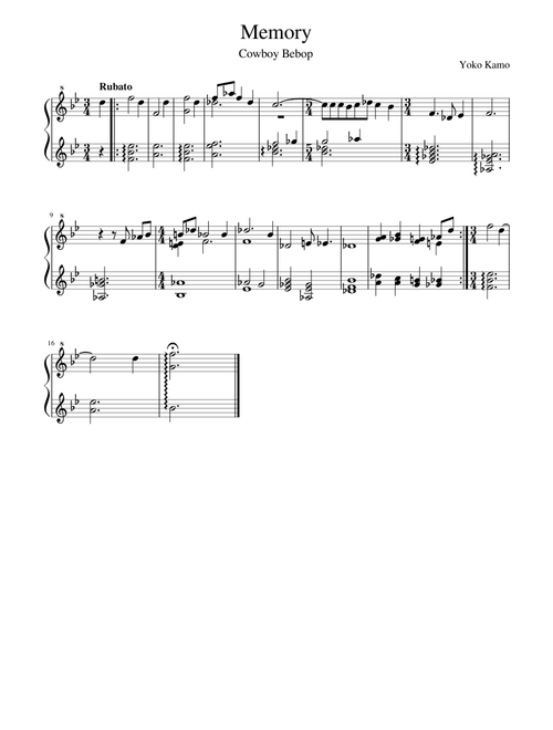 Memory - Cowboy Bebop