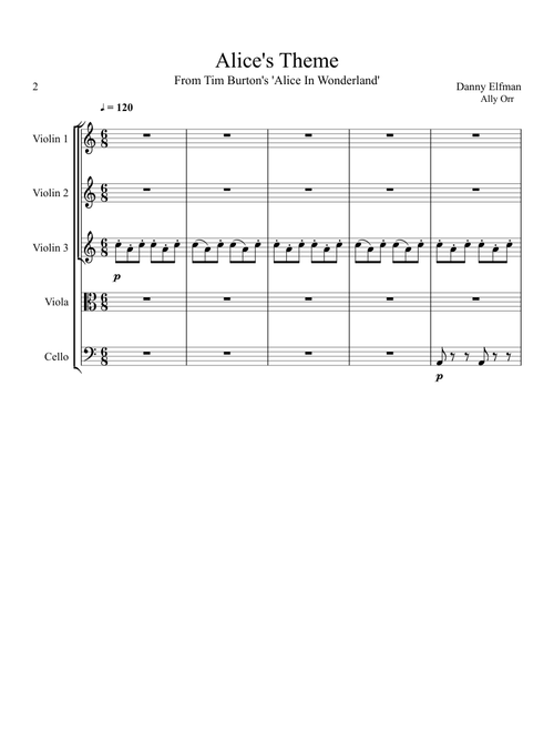 Alice's Theme from Tim Burton's "Alice In Wonderland"