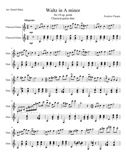F. Chopin - Waltz in A minor