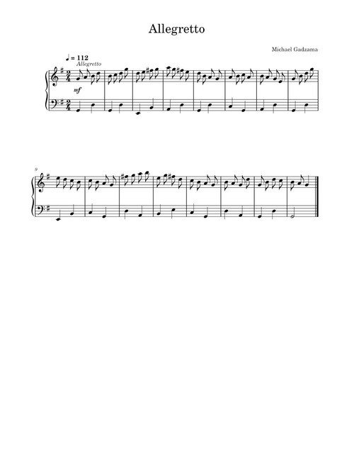 Sonatina Op.55 No.2 III. Allegretto – Friedrich Kuhlau