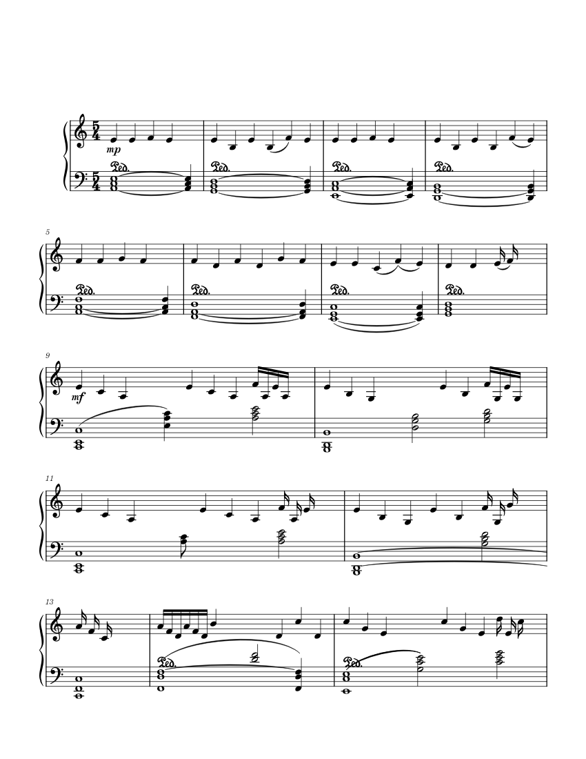 9ad112f137d0f124334a7af69409c27e3a9d407d Sheet music for Piano (Solo ...