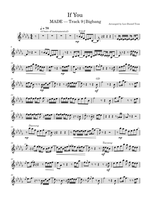 If You by BIGBANG  | For Violin