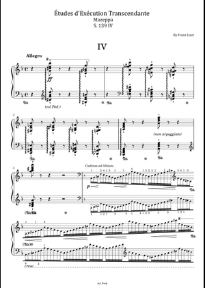 Liszt - Transcendental Etude No. 8 (Wilde Jagd) Sheet Music