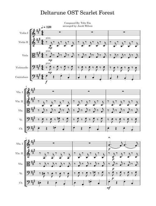 Scarlet Forest (Deltarune) – Toby Fox Deltarune OST Scarlet Forest