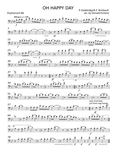 OH HAPPY DAY - P. Doddridge;E. F. Rimbault