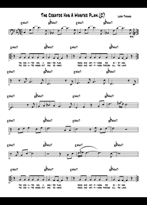 Play Official version of Creator Has A Master Plan Sheet Music by